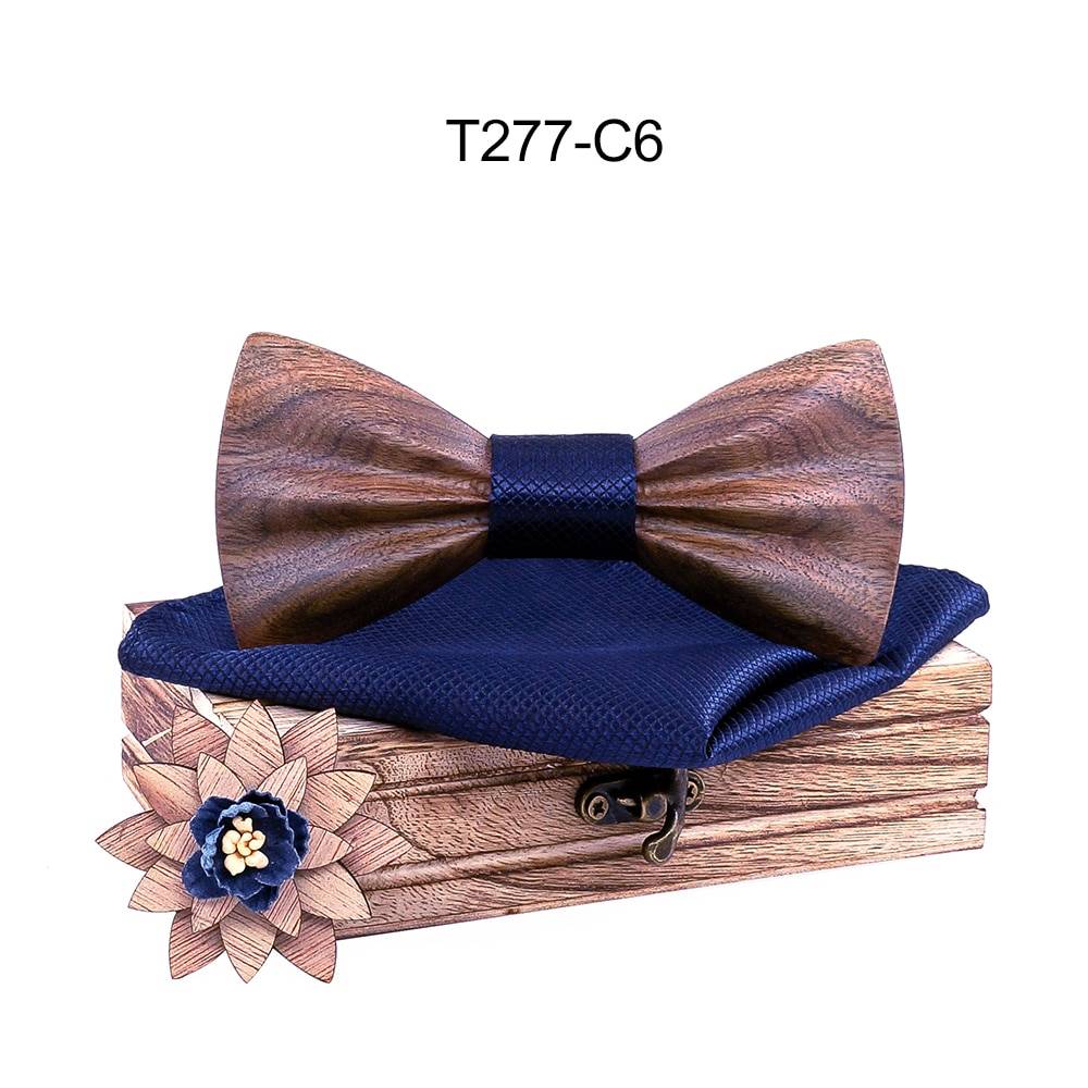Boy's Fashion Wooden Bow Tie Set Boy's Fashion Wooden Bow Tie Set