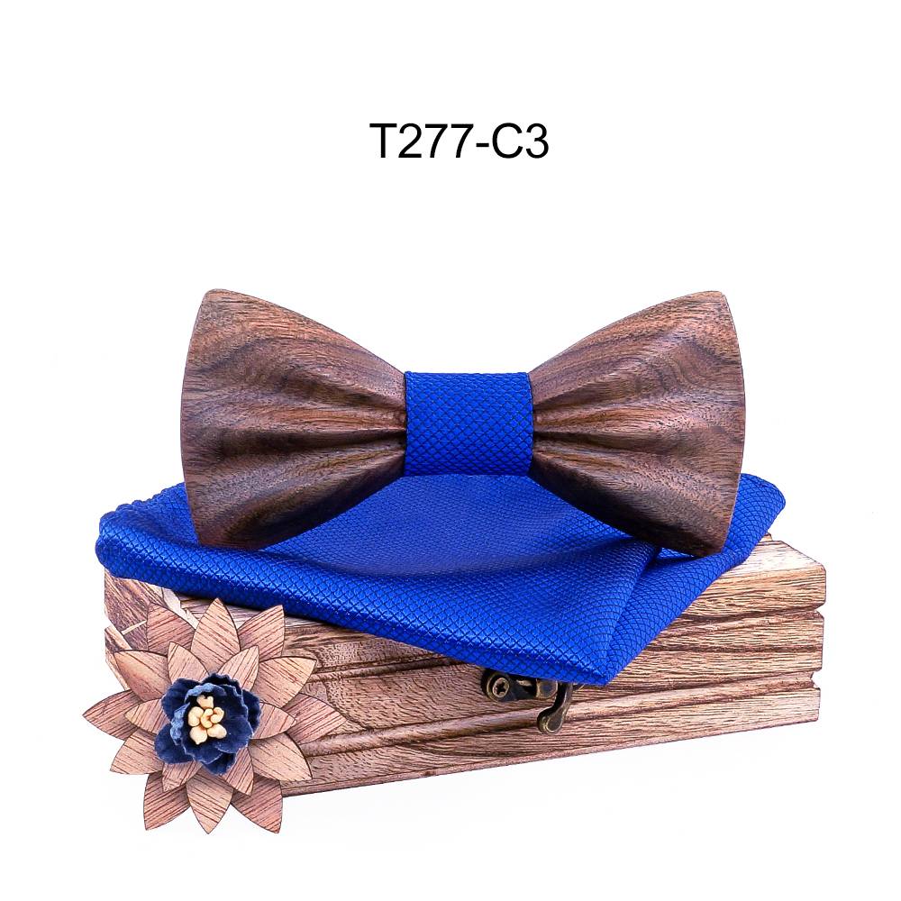 Boy's Fashion Wooden Bow Tie Set Boy's Fashion Wooden Bow Tie Set