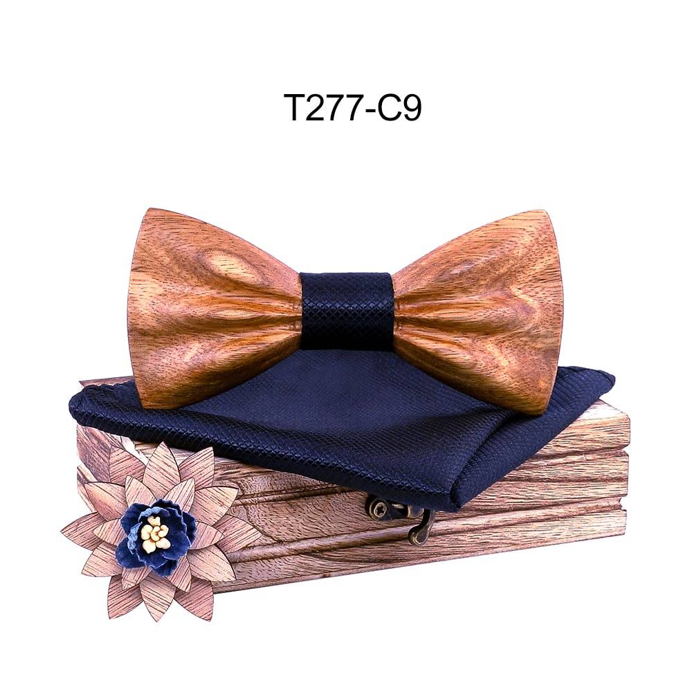 Boy's Fashion Wooden Bow Tie Set Boy's Fashion Wooden Bow Tie Set