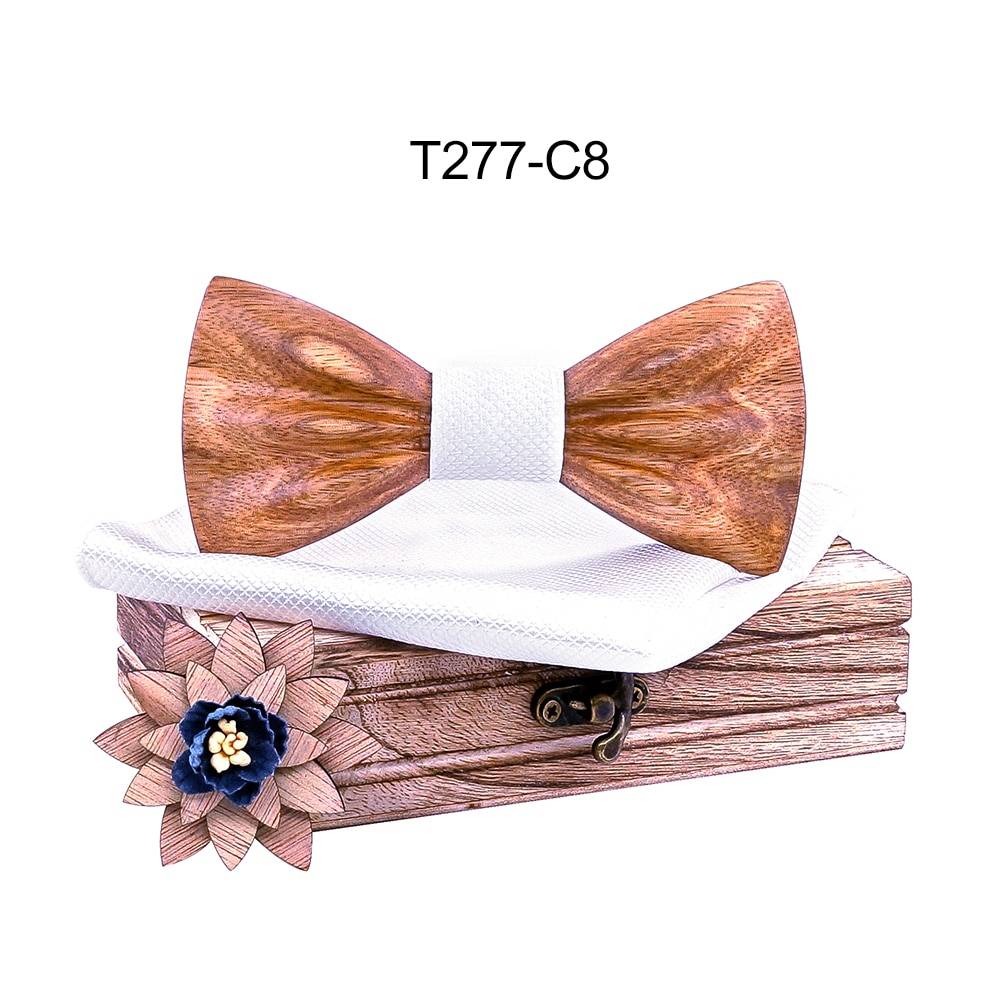 Boy's Fashion Wooden Bow Tie Set Boy's Fashion Wooden Bow Tie Set