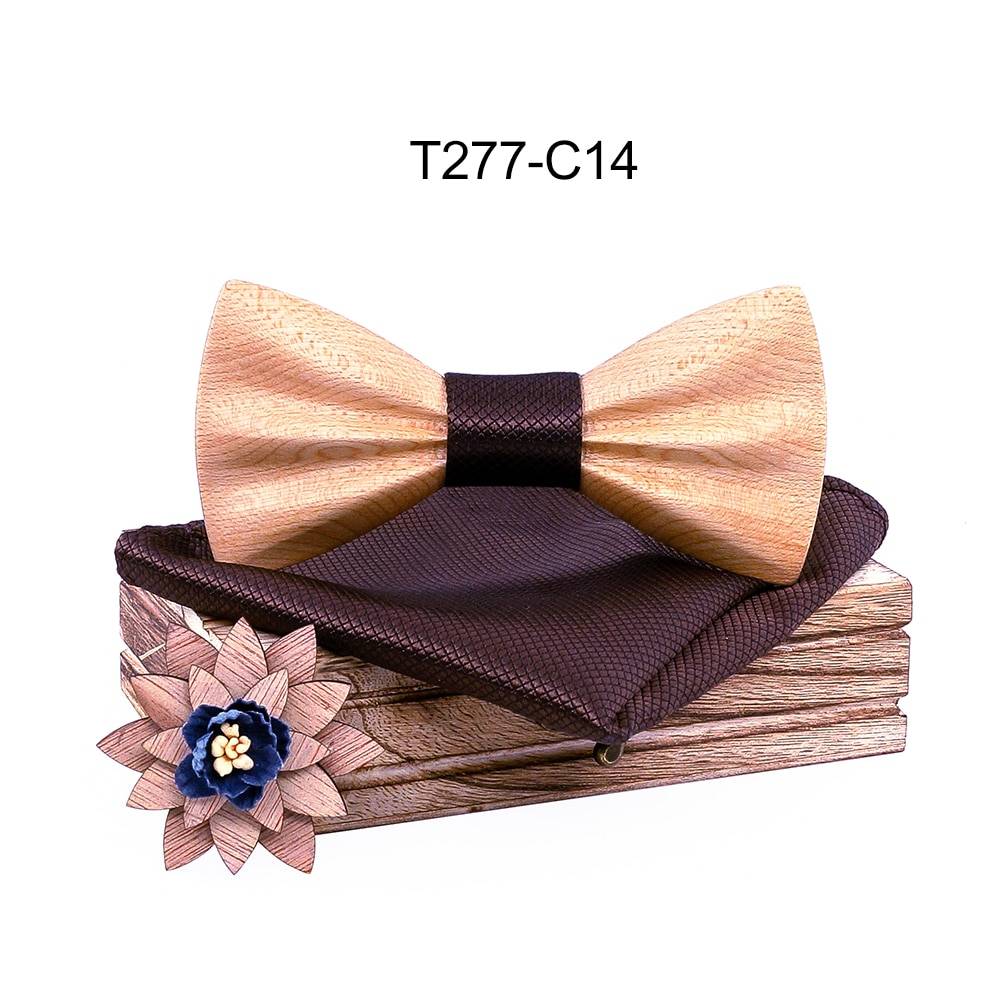 Boy's Fashion Wooden Bow Tie Set Boy's Fashion Wooden Bow Tie Set