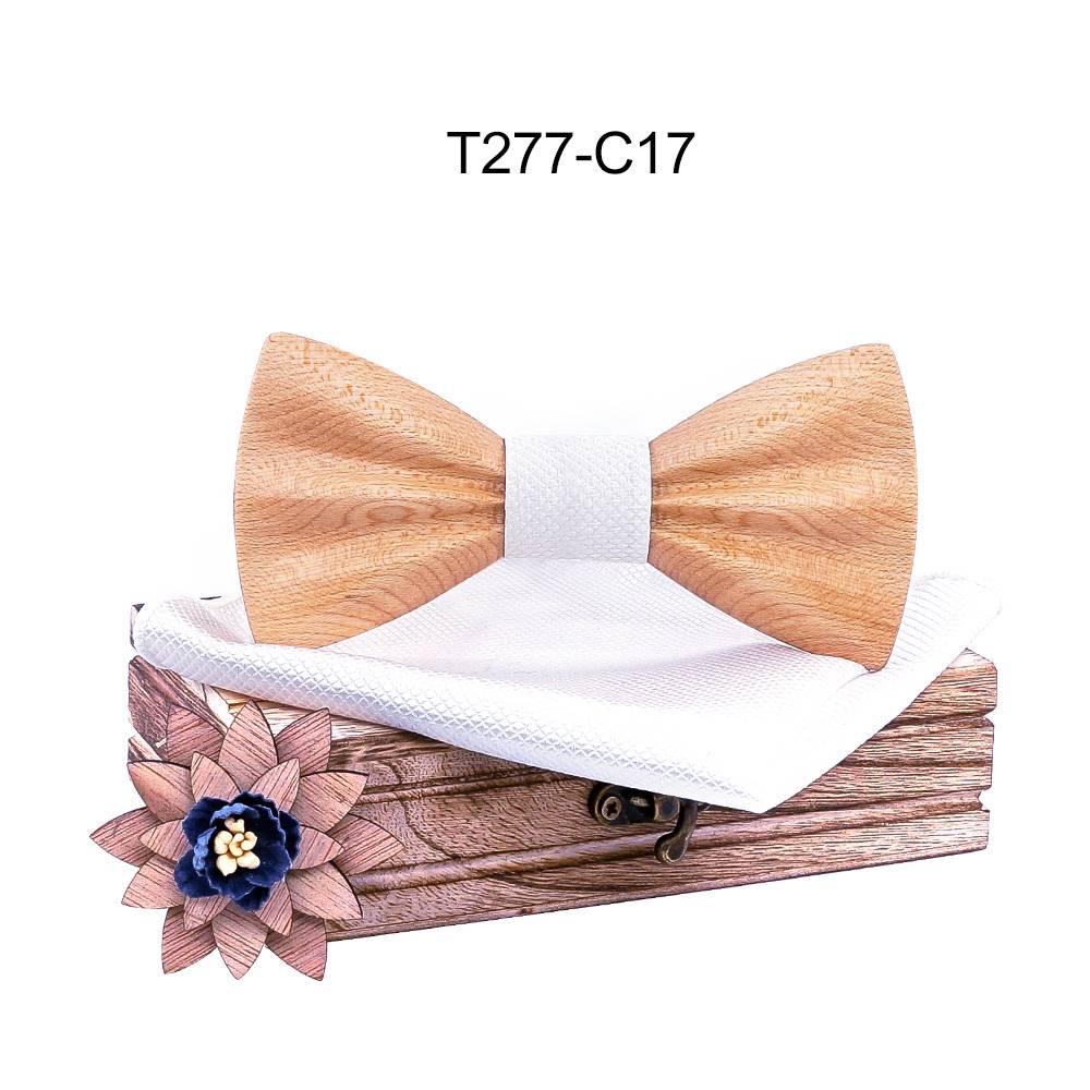 Boy's Fashion Wooden Bow Tie Set Boy's Fashion Wooden Bow Tie Set