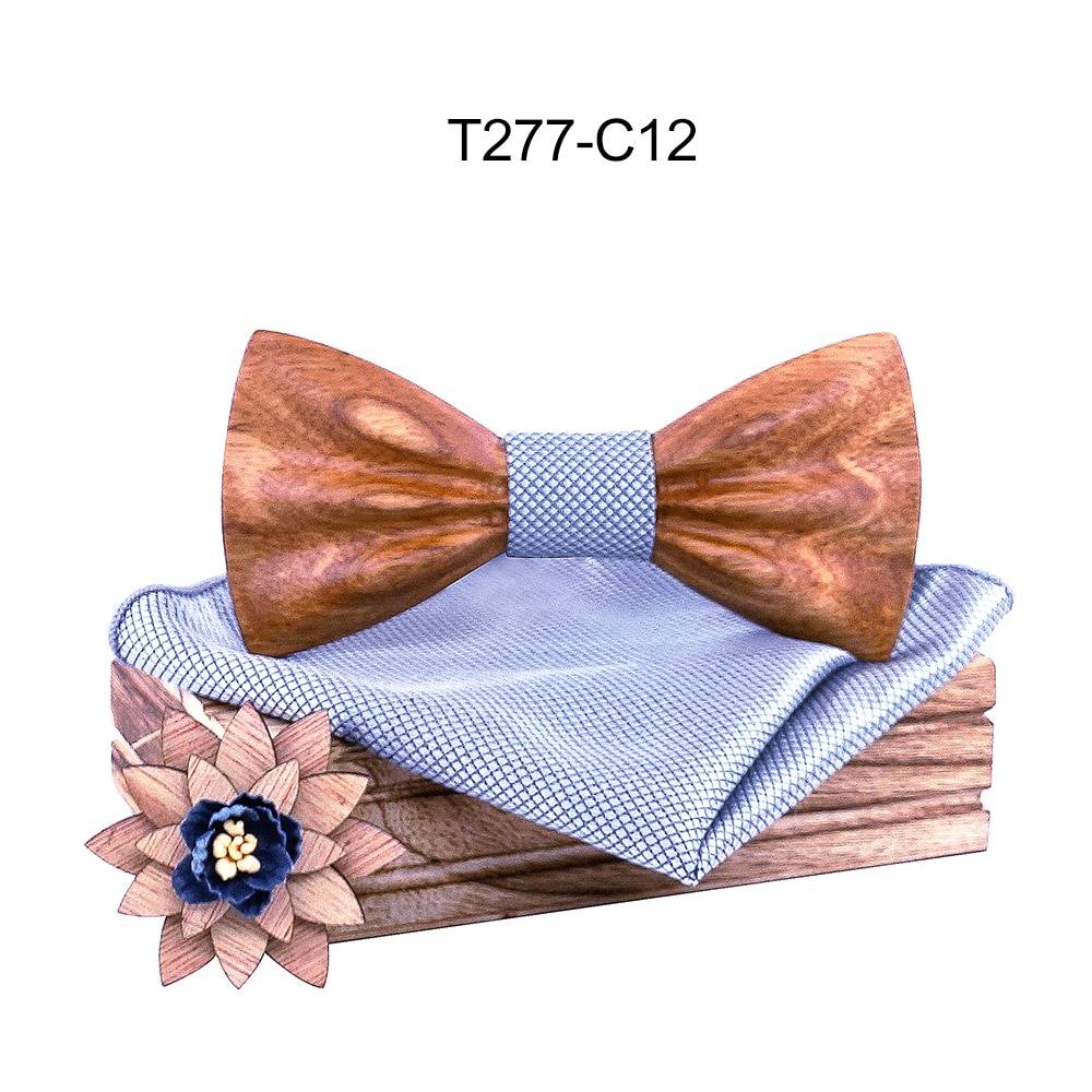 Boy's Fashion Wooden Bow Tie Set Boy's Fashion Wooden Bow Tie Set