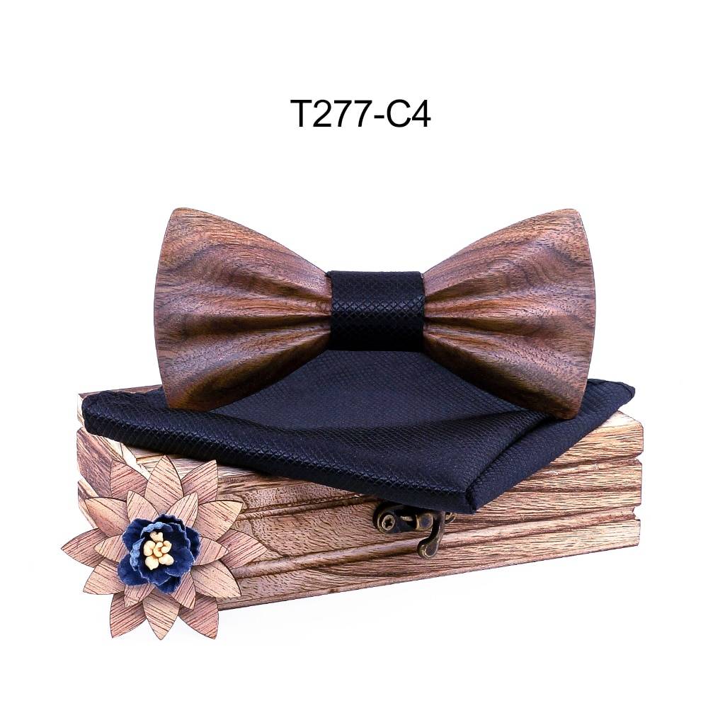 Boy's Fashion Wooden Bow Tie Set Boy's Fashion Wooden Bow Tie Set