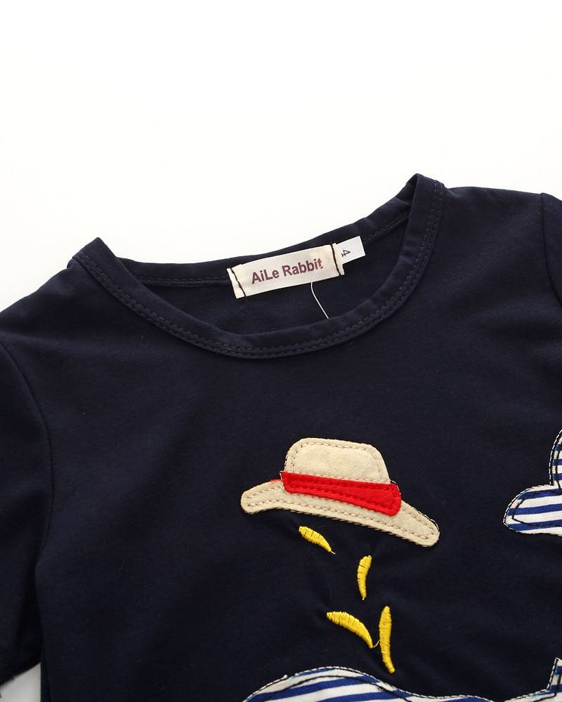 Whale T-Shirt and Denim Pants Cotton Clothing Set for Boys